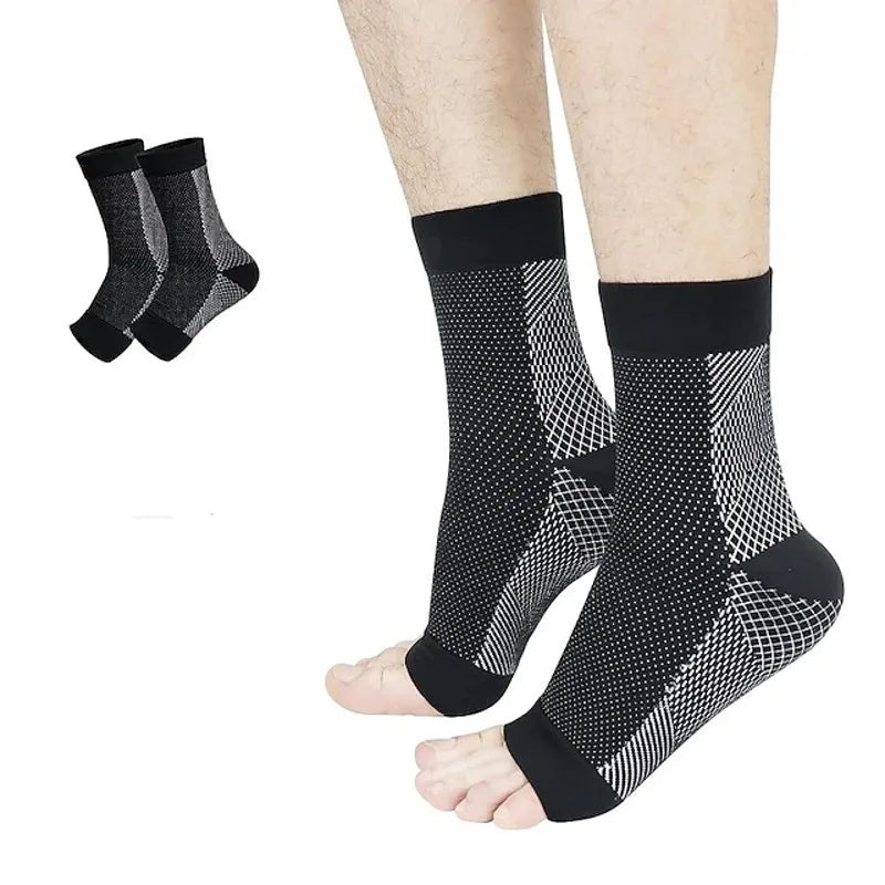 -20% Neuro Socks - Kompressionssocken Neuropathie Socken elitesportique Schwarz L/XL Einzel