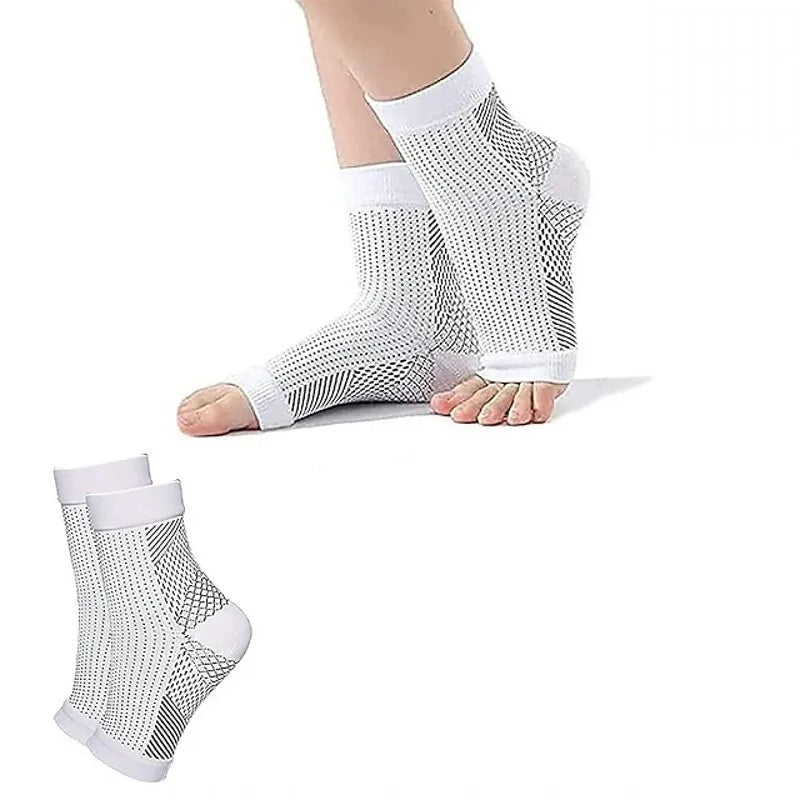 -20% Neuro Socks - Kompressionssocken Neuropathie Socken elitesportique Weiß L/XL Einzel