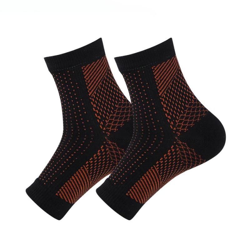 -20% Neuropathie Kompressionssocken Socken elitesportique Schwarz / Orange S/M Einzel